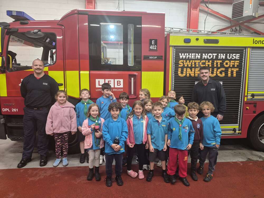 Beavers and Cubs Fire Station Visit